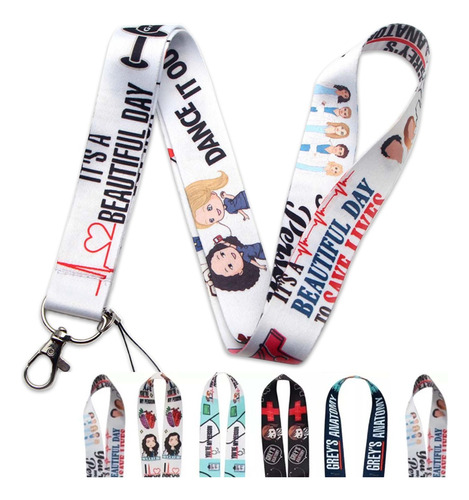 Gafete Lanyard Cinta Cordon Medicina Sector Salud Ciencia