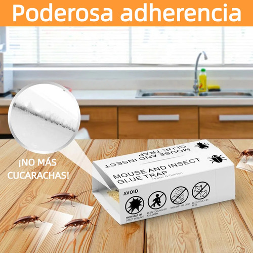 10 Pzs Mata Extermina Cucarachas De Trampas Para Insectos