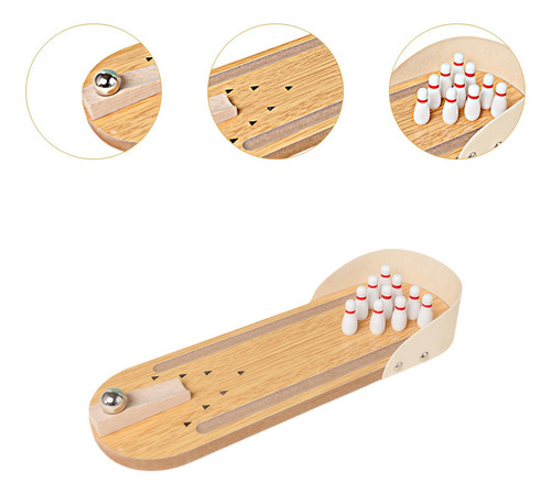 Juego De Bolos De Mesa, Juguetes De Bolos De Escritorio Para