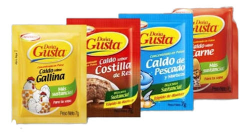 Tempero Doña Gusta 30 Unidades 10 De Cada Sabor