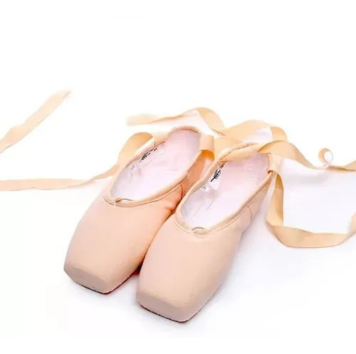 Zapatos De Punta Zapatillas De Ballet De Vendaje Para Ni [u]