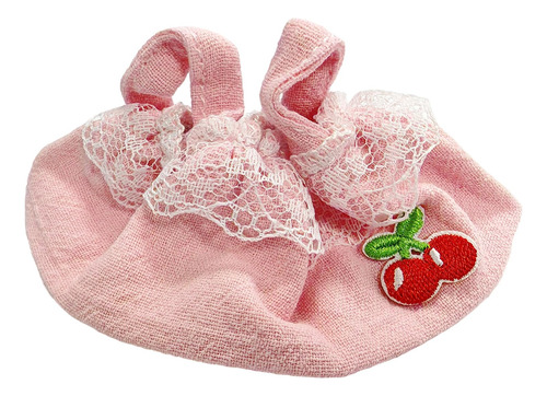Conjunto Rosa Cereza Y Encaje Desmontable, Ropa For Muñecas
