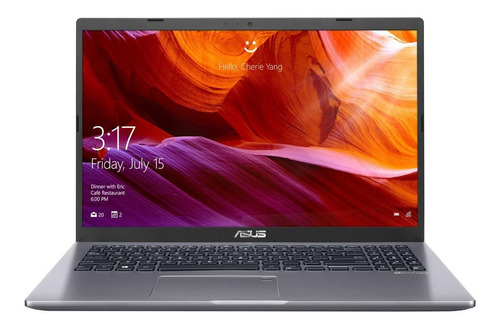 Imagen 1 de 7 de Laptop Asus X509MA gris 15.6", Intel Celeron N4000 4GB de RAM 500GB HDD, Intel UHD Graphics 600 1366x768px Windows 10 Home