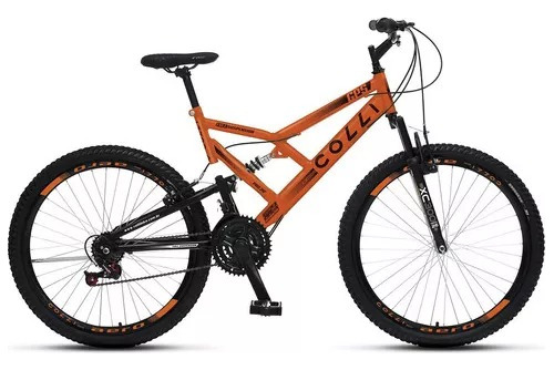 Bicicleta Aro 26 Colli Gps Cores Neon C/ 21 Marchas