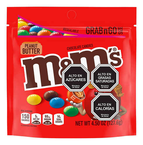 M&m Peanut Butter Importado Mars (bolsa Roja Con 127,6gr)