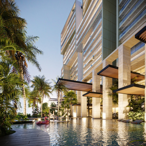 Departamento En Venta En Cancún, Blas, Acabados De Lujo En Todo El Desarrollo
