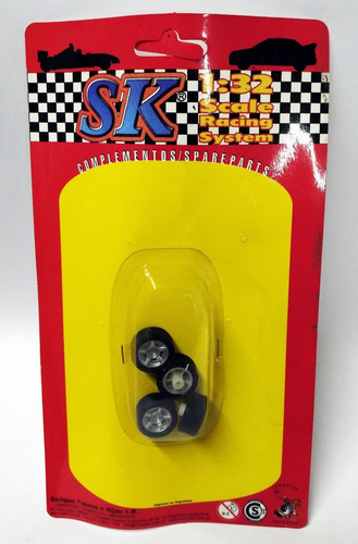 Imagen 1 de 2 de 4 Ruedas Para Autos Tc Tipo Scalextric 1/32 Marca Sk 97028