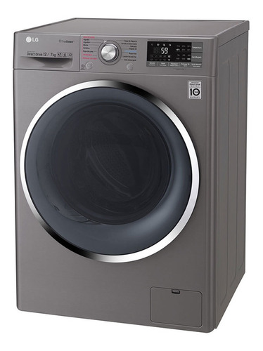 Lavasecadora automática LG WD12SB6 inverter deluxe steel 120 | MercadoLibre