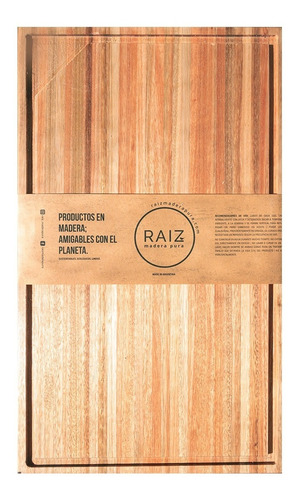 Tabla De Asado Madera 50x30x3 Cm Raíz Malargüe Ideal Regalo