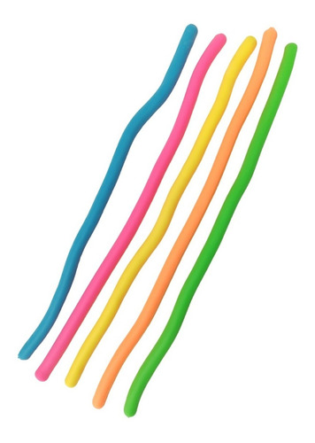 Imagen 3 de 3 de Cuerda Monkey Noodle Elástica Antiestres Sensorial X1 Unidad