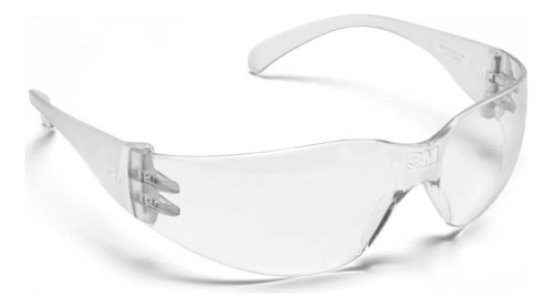 Oculos Protecao 3m Anti Risco Policarb. Transparente Ca15649 Cor Branco-Branco Cor da armação Água Cor da haste Branco Cor da lente Água Desenho Mirror