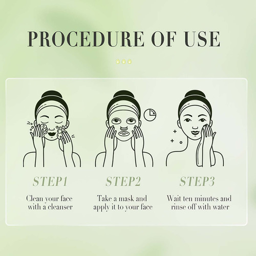 Máscara Facial De Espuma Composta H Para Limpeza E Hidrataçã
