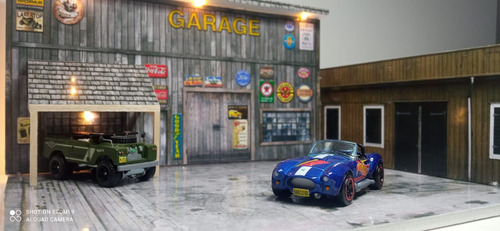 Diorama 1:64 Hotwheels Garage Con Luz