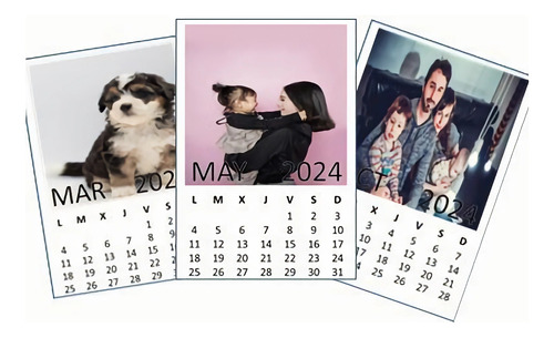 Calendarios Imantados Personalizados 2024 Con Tus Fotos X 4
