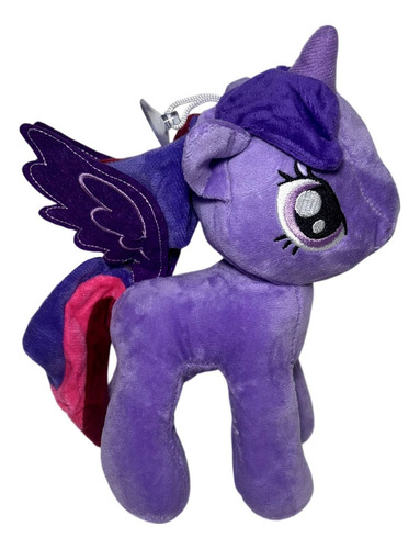 Brinquedo Boneca De Pelúcia Personagem Desenho Infantil Menina Pônei Twilight Sparkle Roxo - My Little Pony