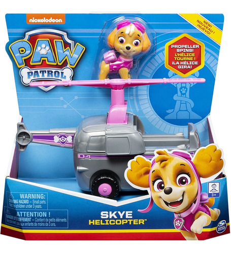 Paw Patrol Figura + Vehículo Coleccionable Skye Básico