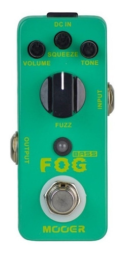 Mooer Fog Pedal De Fuzz Para Bajo Color Verde claro