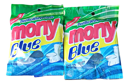 Pastilla Blue Desinfectante Wc Mony (15 Piezas) Envío Gratis