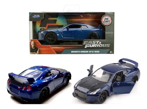 comprar Jada 1:32 Nissan GT-r R35 Fast And Furious Blue de Brian
