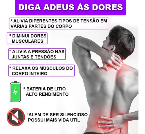Pistola Massageadora Elétrica Miofascial Corporal Fisioterapia