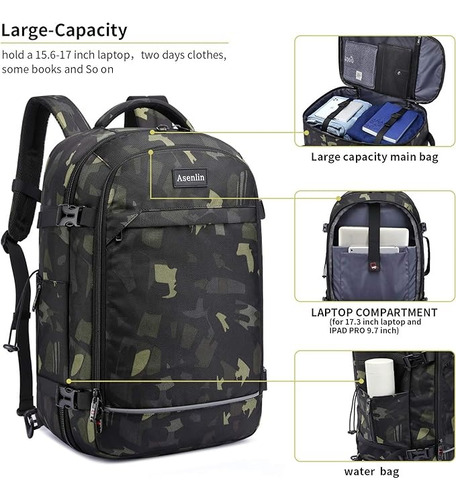 Bolso Morral Importado Camuflado Grande Puerto Usb 