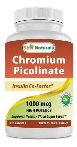 Best Naturals Chromium Picolinate 1000 Mcg 120 Tablets