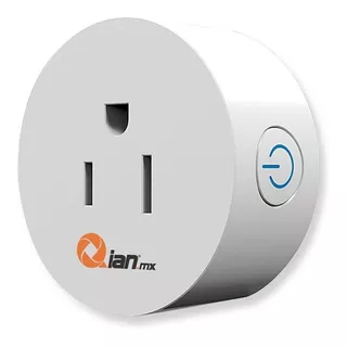 Enchufe Inteligente Qian Dakai, 100-125v, Alexa, Google Home, Ifttt, Echo Dot, Wifi, (2 Piezas) (sh1800) Color Blanco