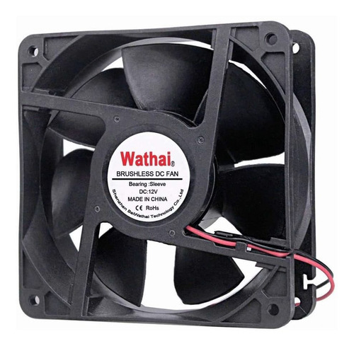 Cooler Fan Wathai 2pin 120mm X 38mm 12v Dc (lwtd)