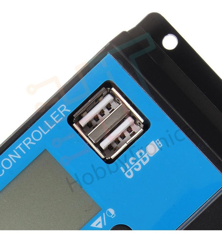 Imagen 5 de 10 de Regulador De Carga Panel Solar 30a 12v 24v Pwm Display Usb