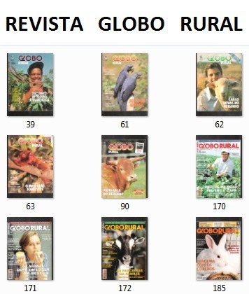 Revista Globo Rural 39, 61, 62, 63, 90, 170, 171, 172, 185