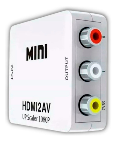 Mini Adaptador Conversor De Hdmi Para Video Composto Rca 2av