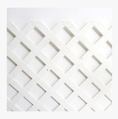 Cerca Plástico Diamond Blanco .41x121 Cm