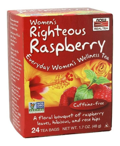 Chá Women's Righteous Raspberry Now Framboesa 24s Importado