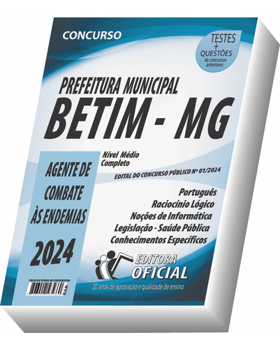 Apostila Prefeitura De Betim - Mg - Agente De Combate Às Endemias