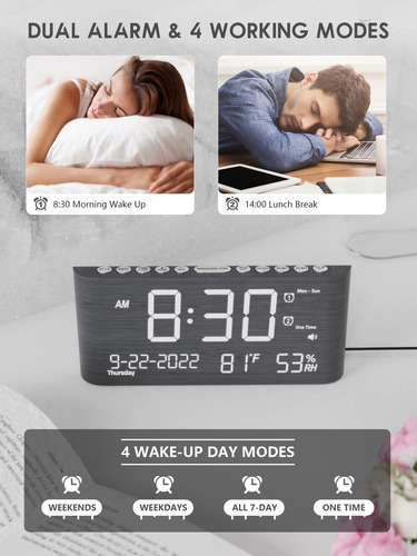 Relojes Digitales Para Dormitorios Reloj Despertador De