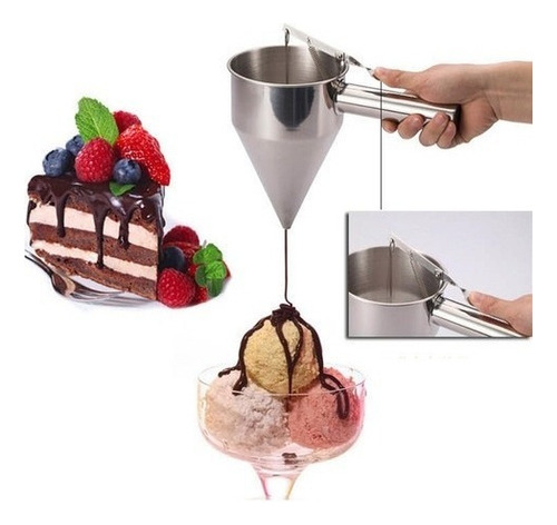 Shaoke Regalo Embudo Inox Dosificador Boquilla Caramelo