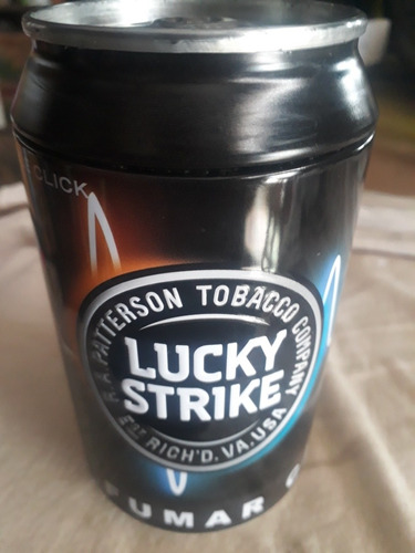 Lata De Cerveza Vacia Lucky Strike De Coleccion