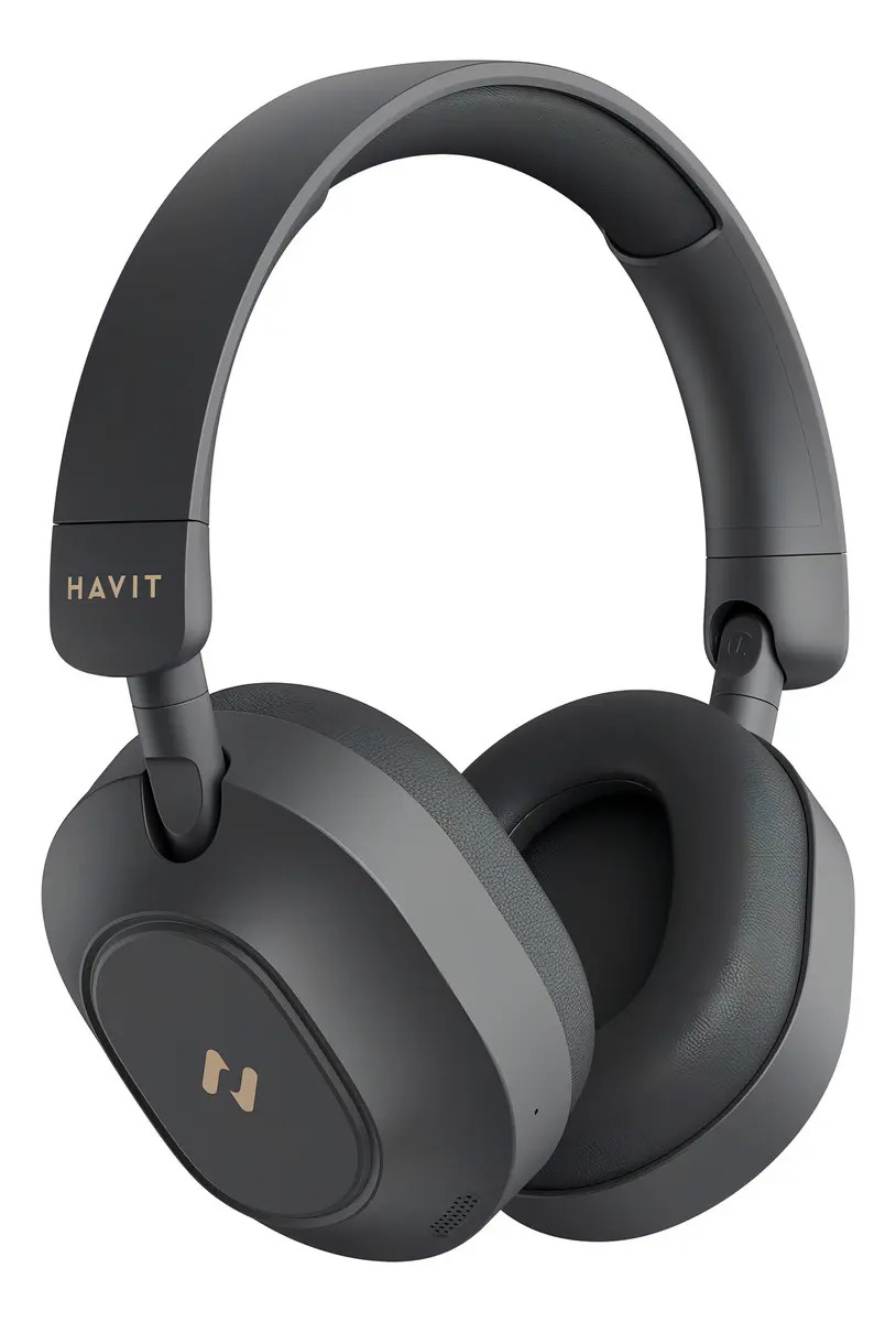 Headphone Havit H668BT ANC Híbrido Bluetooth 5.4 Bateria 80h Preto