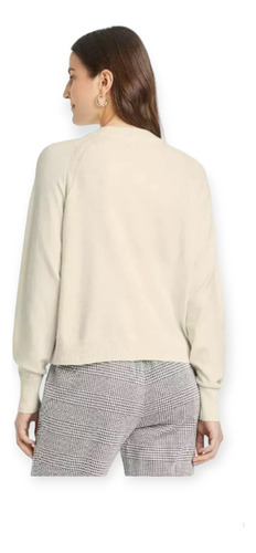 Sueter Polar Sudadera Lounge Fleece Manga Raglan Mujer