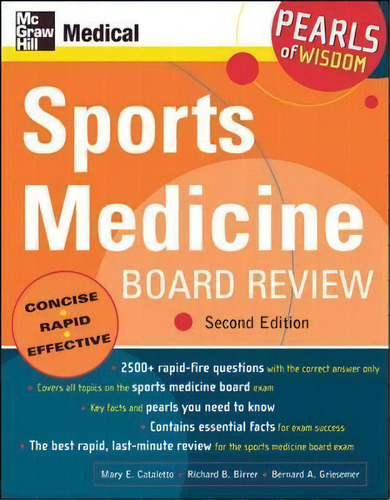 Sports Medicine Board Review, De Mary E. Cataletto. Editorial Mcgraw-hill Education - Europe, Tapa Blanda En Inglés
