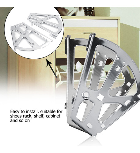 2-piece Shoe Cabinet Hinge Turing Bracket (2-layer)
