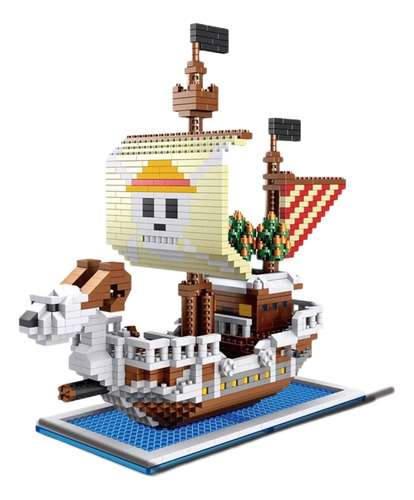Set De Microbloques De Construcción 3d Pirate Ship Models Op