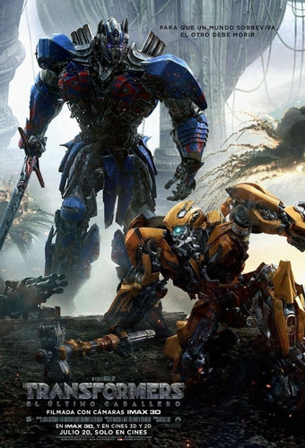 Poster Original Cine: Transformers - El Último Caballero