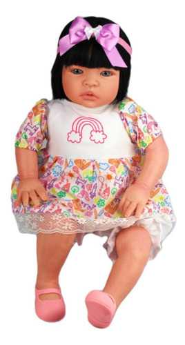 Bebê Reborn Menina Caterine Arco Íris Brincar Toys