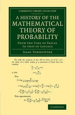 Libro A History Of The Mathematical Theory Of Probability...