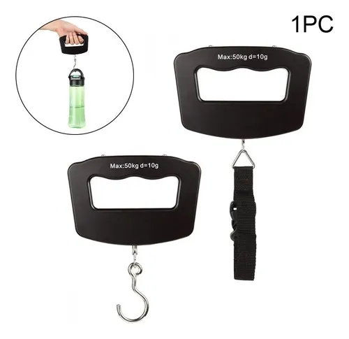 comprar Pesa Balanza Digital Para Maletas 50 Kg Portatil Premium Color Negro