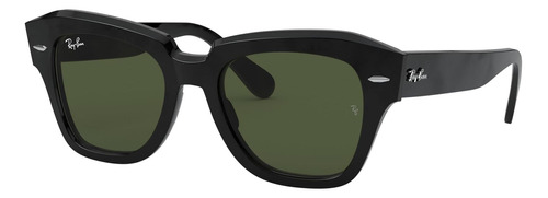 Ray-ban Rb2186 State Street Gafas De Sol Cuadradas, Verde, 4