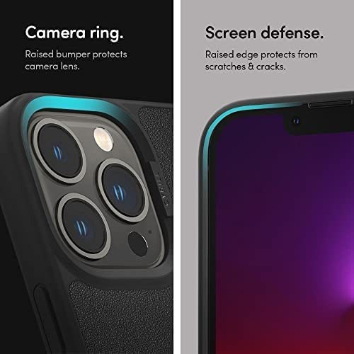 Imagen 6 de 7 de Funda Cyrill Leather Brick Para iPhone 13 Pro - Negro
