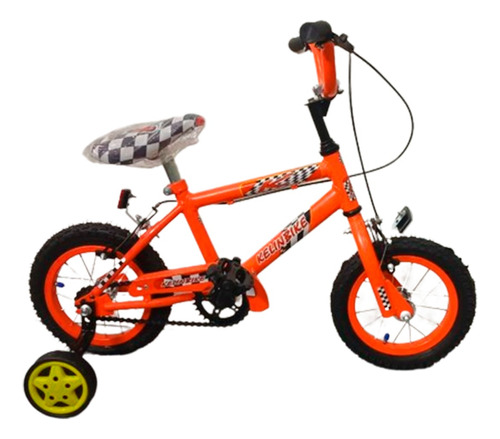 Bicicleta Infantil Cross Kelinbike Rod 12 Naranja + Rueditas