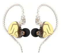Comprar Audífonos In-ear Kz Zsn Prox Híbrido Hifi Monitoreo Color Dorado Con Mic